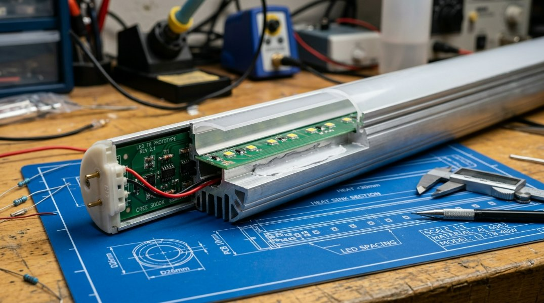 10mm PCB को साथ LED T8 ट्यूब आवासको लागि 2026 अल्टिमेट गाइड: थर्मल डेटा, 3D CAD र UL अनुपालन